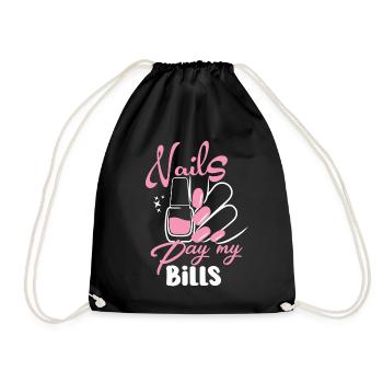 Nails Pay My Bills Manucure - Sac de sport léger - noir - Devant