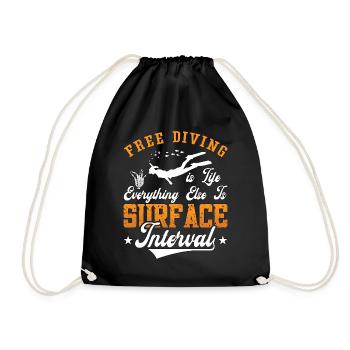 Apnée Apnée Freediving Apnée Sea Cool Cadeau - Sac de sport léger - noir - Devant