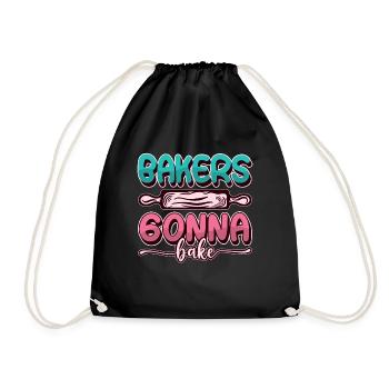 Les boulangers vont à Bake Baking Chef Cupcake Cake - Sac de sport léger - noir - Devant