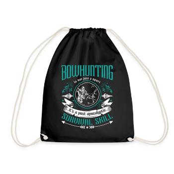 Bowhunting Is Not Just A Bow Arrow Sport Bowhunter - Drawstring Bag - black - Front