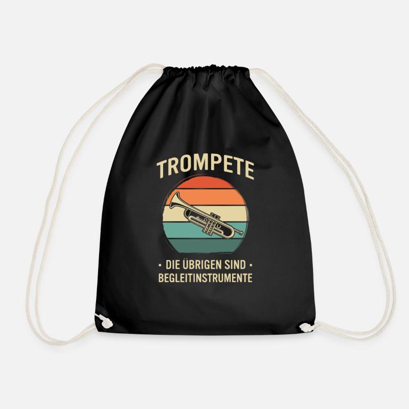 Trompete Trompetenspieler Trompeter - Turnbeutel - Schwarz