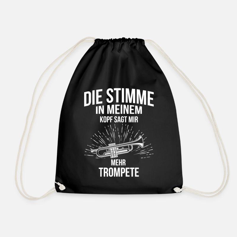 Trompete Trompetenspieler Trompeter - Turnbeutel - Schwarz