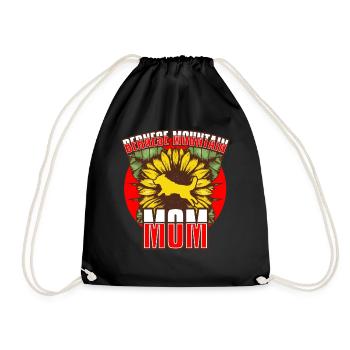 Bernese Mountain Dog Mother Bernese Mountain Dog - Drawstring Bag - black - Front