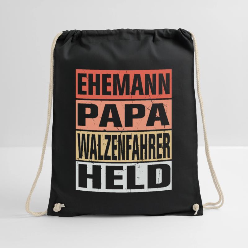 Walzenfahrer Vater Ehemann Held Turnbeutel