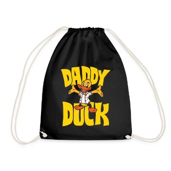 Daddy Duck - Turnbeutel - Schwarz - Vorne