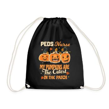 Citrouilles drôles d’infirmière pour enfants - Sac de sport léger - noir - Devant