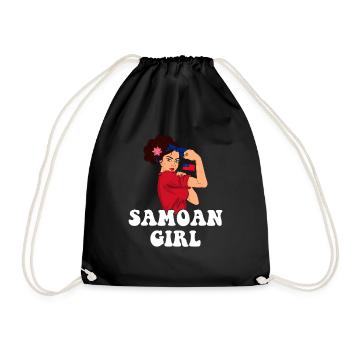 samoan girl, samoa - Turnbeutel - Schwarz - Vorne