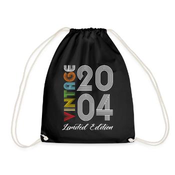 Millésime 2004 Vintage Anniversaire Rétro Vintage - Sac de sport léger - noir - Devant