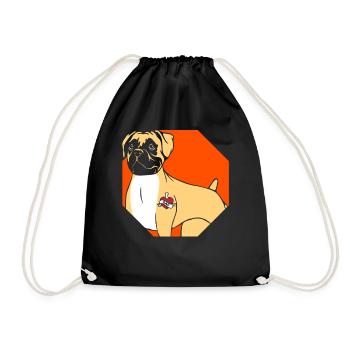 Père Boxer Dog - Sac de sport léger - noir - Devant