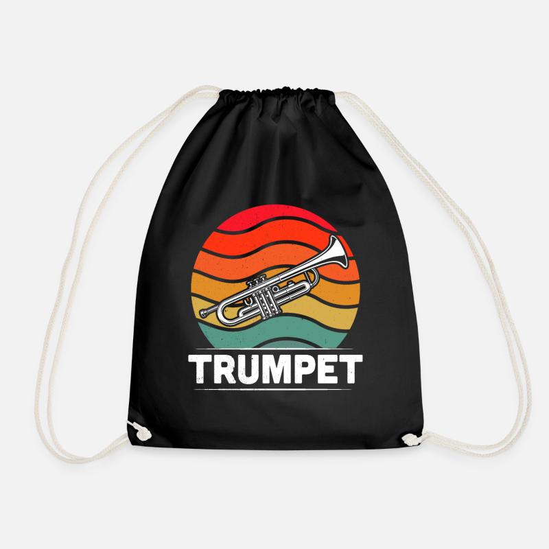 Trompete Trompetenspieler Trompeter - Turnbeutel - Schwarz