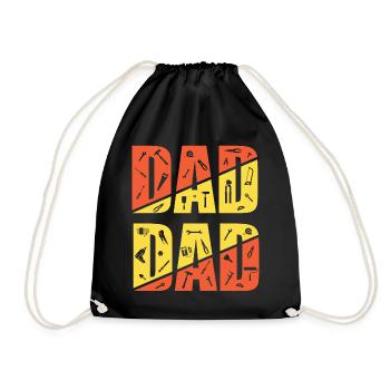 Super Dad, Daddy, Best Daddy Daddy Father's Day - Drawstring Bag - black - Front