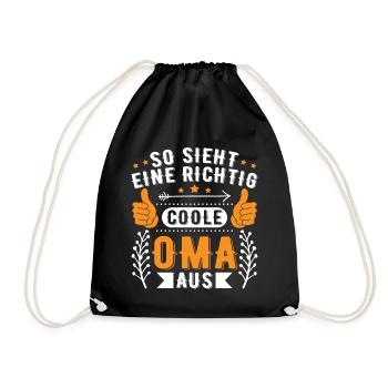 Super Nonna, petite-fille nièce pour la meilleure grand-mère - Sac de sport léger - noir - Devant