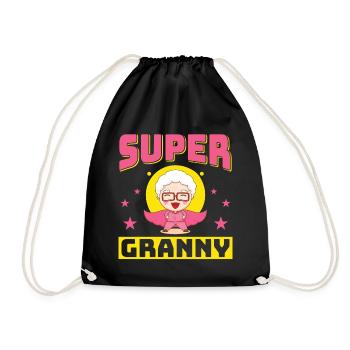 Super Nonna, petite-fille nièce pour la meilleure grand-mère - Sac de sport léger - noir - Devant