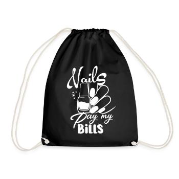 Nails Pay My Bills Manucure - Sac de sport léger - noir - Devant