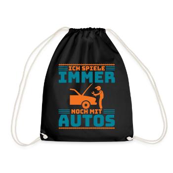 Car Mechanic Car Tuning, Racing Car, Technician - Drawstring Bag - black - Front
