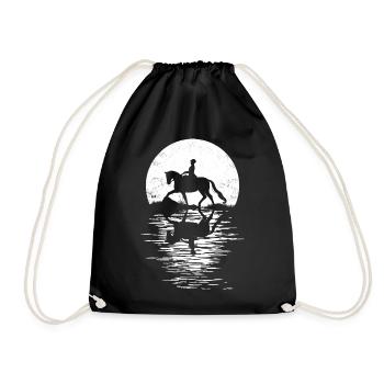 Tenue de cavalier pour les filles qui aiment les chevaux - Sac de sport léger - noir - Devant
