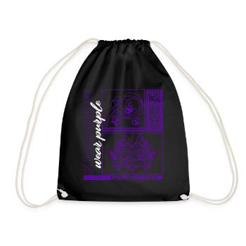 Epilepsy Awareness Shirt, In November We Wear - Drawstring Bag - black - Front