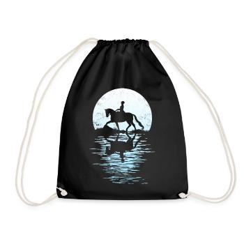 Tenue de cavalier pour les filles qui aiment les chevaux - Sac de sport léger - noir - Devant