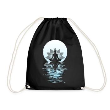 Yoga Yogini Santé Méditation Tenues Filles - Sac de sport léger - noir - Devant