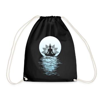 Yoga Yogini Santé Méditation Tenues Filles - Sac de sport léger - noir - Devant