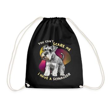 Schnauzer, Schnauzer-Terrier, funny saying - Drawstring Bag - black - Front