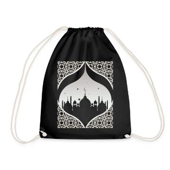 Mosque, Islamic faith, Ramadan Kareem - Drawstring Bag - black - Front