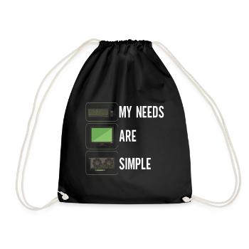 Programmer Computer Scientist - Drawstring Bag - black - Front