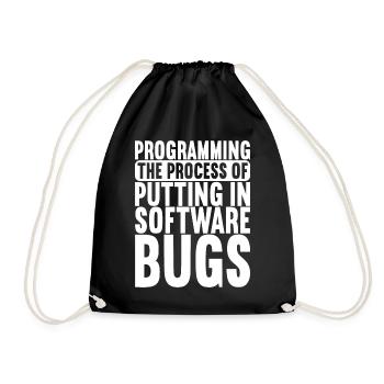 Programmer Computer Scientist - Drawstring Bag - black - Front