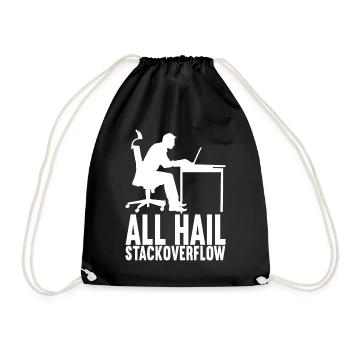 Programmer Computer Scientist - Drawstring Bag - black - Front
