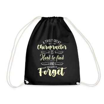 Chiropractic A Truly Great Chiropractor Massage - Drawstring Bag - black - Front