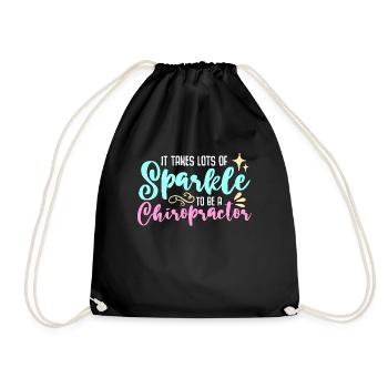Chiropratique Il faut de l’éclat pour être chiro docteur - Sac de sport léger - noir - Devant