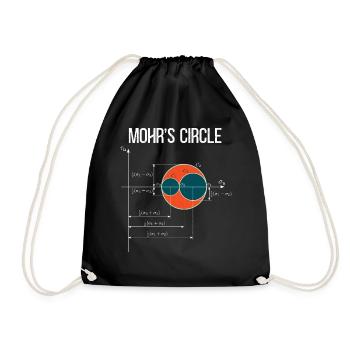 Ingénieur en mécanique de l’état de contrainte de Mohr’s Circle - Sac de sport léger - noir - Devant