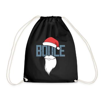 Boule Santa Tenue de pétanque pour Bouler pour boules - Sac de sport léger - noir - Devant