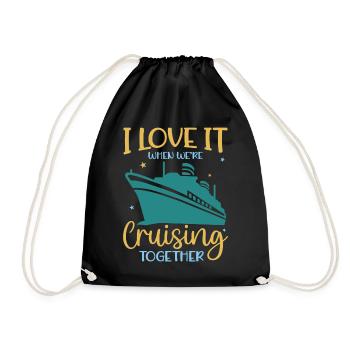 Family Vacation 2023 I Love It When We’re Cruising - Turnbeutel - Schwarz - Vorne