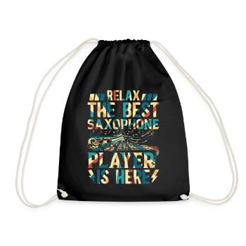 Détendez-vous Le meilleur joueur de saxophone est ici Lecteur de saxophone - Sac de sport léger - noir - Devant