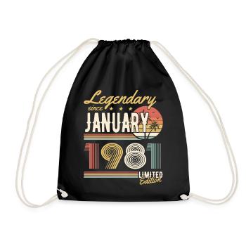 Légendaire depuis janvier 1981 Edition Limitée - Sac de sport léger - noir - Devant