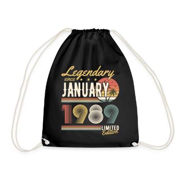 Legendary Since January 1989 Limited Edition - Turnbeutel - Schwarz - Vorne