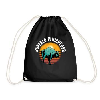 Buffle Bison Buffle Amérindien - Sac de sport léger - noir - Devant