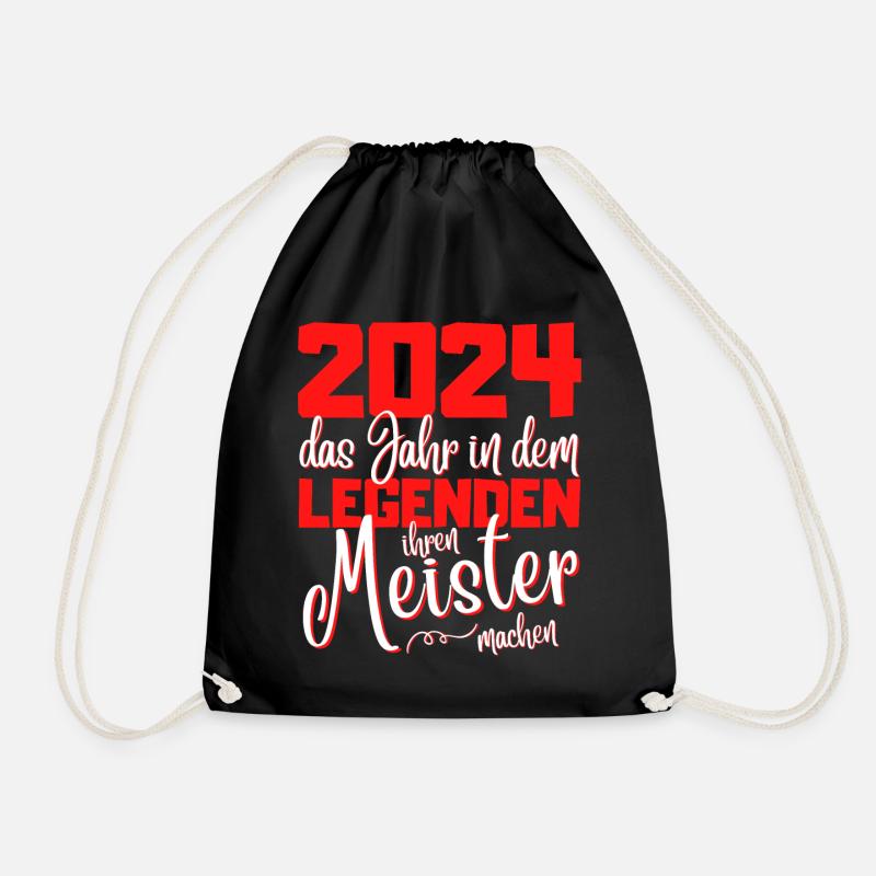 Meister 2024 Abschluss - Das Legende - Turnbeutel - Schwarz