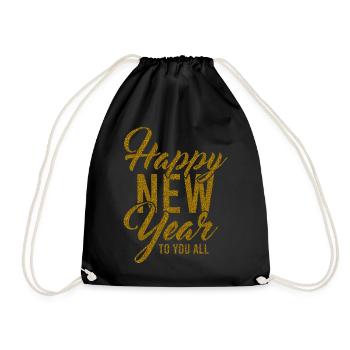 Réveillon du Nouvel An, Paix, Amour, Bonne Année - Sac de sport léger - noir - Devant