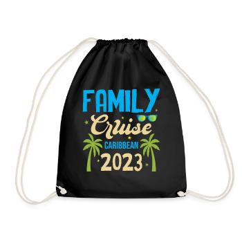 Family Vacation 2023 - Family Cruise Caribbean 202 - Turnbeutel - Schwarz - Vorne