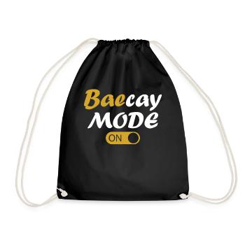 Family Vacation 2023 - Baecay Mode On - Drawstring Bag - black - Front