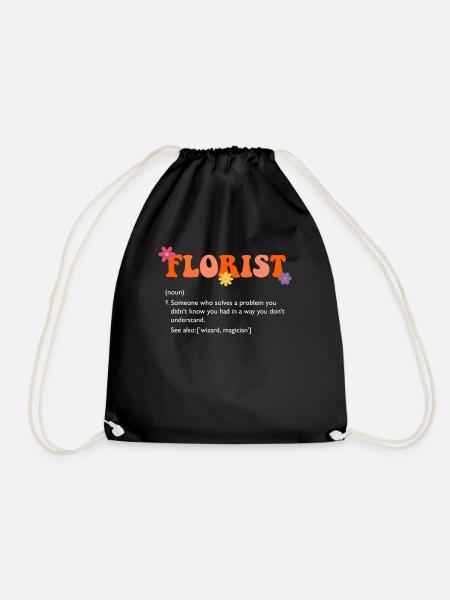 Florist definition, Flowers Gardener florist - Turnbeutel - Schwarz