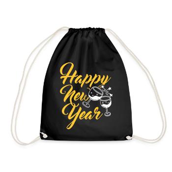 Réveillon du Nouvel An, Paix, Amour, Bonne Année - Sac de sport léger - noir - Devant