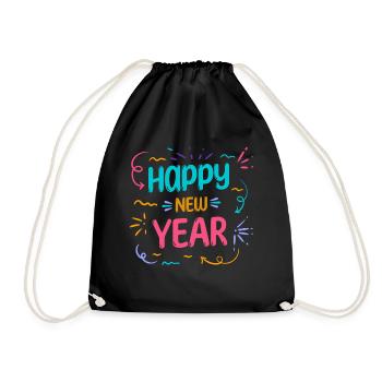 Réveillon du Nouvel An, Paix, Amour, Bonne Année - Sac de sport léger - noir - Devant