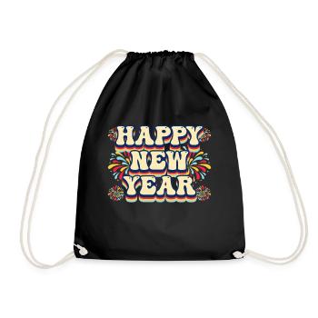 Réveillon du Nouvel An, Paix, Amour, Bonne Année - Sac de sport léger - noir - Devant