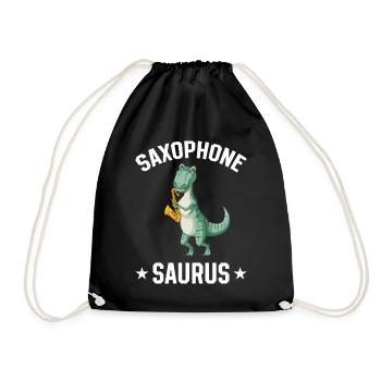 Saxophone Saurus Dino Sax Player Saxophone Player - Sac de sport léger - noir - Devant
