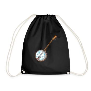 Banjo Shirts For Men Bluegrass Appalachia Folk - Turnbeutel - Schwarz - Vorne