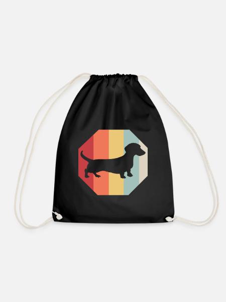 Dachshund Geschenk Dixie Wiener Doxie Dackel - Turnbeutel - Schwarz