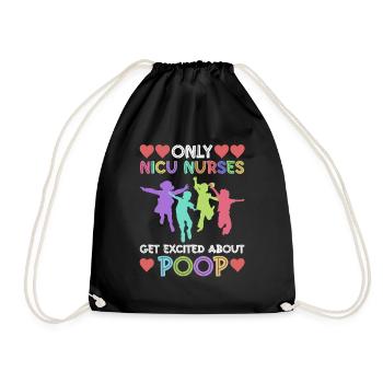Children Nurse Infant Pediatrics - Drawstring Bag - black - Front